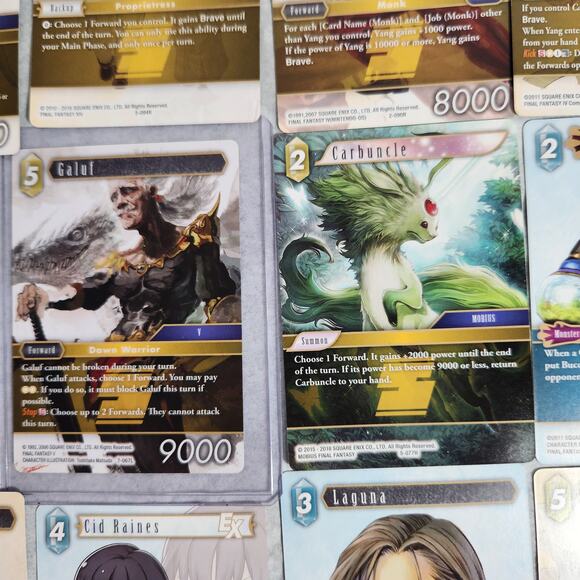 Final Fantasy TCG Lot Of 18 Rare, Hero, And Legend VG+ Pre-owned - Picture 6 of 11